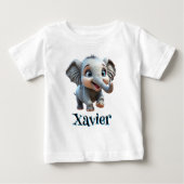Persoonlijk T-Shirt voor Baby's met Fantasievolle  (Voorkant)
