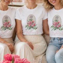 Persoonlijk T-shirt voor bruidsmeisjes op een brui