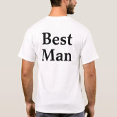 Persoonlijk T-shirt voor de getuige met eigen naam (Achterkant)