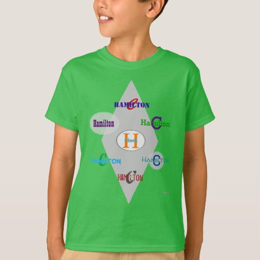 Persoonlijk T-shirt voor jongens HAMbyWG (Voorkant)