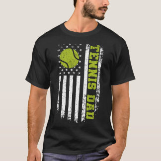 Persoonlijk T-shirt voor Tennis Vader met Grunge-s