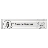 Persoonlijk tabdansontwerp naambordje (Voorkant)