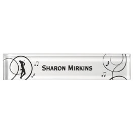 Persoonlijk tabdansontwerp naambordje