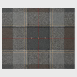 Persoonlijk Tartan-cadeaupapier – Eigen Monogram Cadeaupapier