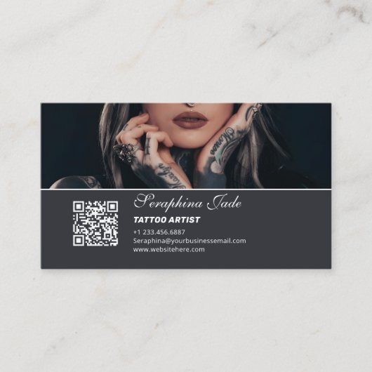 Persoonlijk Tattoo Artist Visitekaartje (Voorkant)