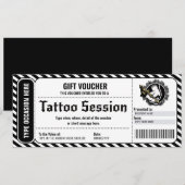 Persoonlijk Tattoo Cadeaubon cadeaubon Kaart (Voorkant / Achterkant)