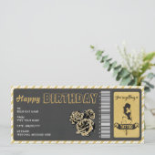 Persoonlijk Tattoo cadeaubon Ticket Kaart (Staand voorkant)