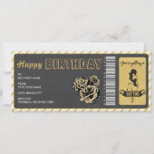 Persoonlijk Tattoo cadeaubon Ticket Kaart (Voorkant)