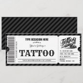 Persoonlijk Tattoo Krijg Inked Gift Kaart Voucher (Voorkant / Achterkant)