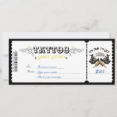 Persoonlijk Tattoo Voucher Certificaat Ticket Cade Kaart (Voorkant)