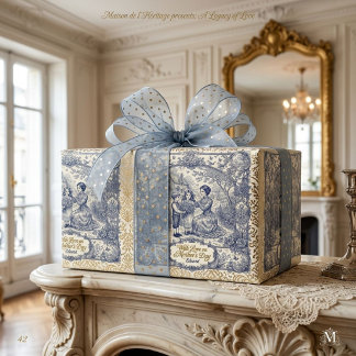 Persoonlijk te maken vintage verjaardagsverpakking cadeaupapier