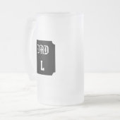 Persoonlijk te monogrammeren papa matglas bierpul (Voorkant links)