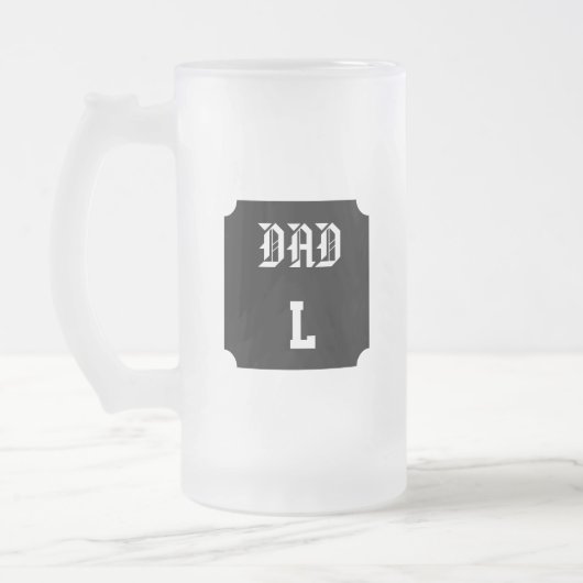 Persoonlijk te monogrammeren papa matglas bierpul (Links)
