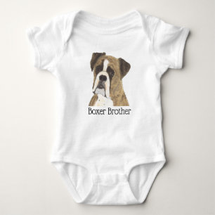Persoonlijk te personaliseren brindle Boxer hond Romper