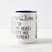 Persoonlijk te personaliseren koffiekopje als afsc tweekleurige koffiemok (Voorkant links)