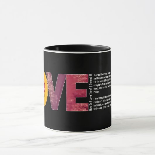 Persoonlijk te personaliseren vintage liefdes-sonn mok (Midden)