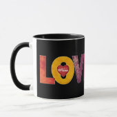 Persoonlijk te personaliseren vintage liefdes-sonn mok (Links)