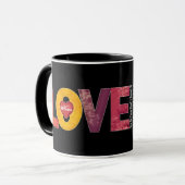 Persoonlijk te personaliseren vintage liefdes-sonn mok (Voorkant links)