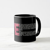 Persoonlijk te personaliseren vintage liefdes-sonn mok (Voorkant rechts)
