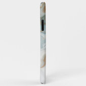 Persoonlijk tealblauw goud wit marmeren patroon Case-Mate iPhone case (Achterkant/rechts)