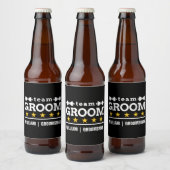 Persoonlijk Team Bruidegom Bruidsjonker Bier Etiket (Flessen)