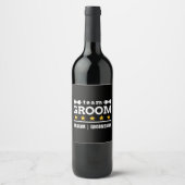 Persoonlijk Team Bruidegom Bruidsjonker Wijn Etiket (Voorkant)
