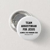 Persoonlijk TEAM JESUS Ronde Button 3,2 Cm (Voorkant /achterkant)