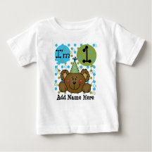 Persoonlijk Teddy Bear 1st Birthday T-shirt