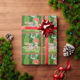Persoonlijk Teddy Bear Picnic Village Cadeaupapier