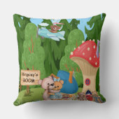 Persoonlijk Teddy Bear Picnic Village Kussen (Achterkant)