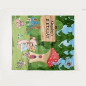 Persoonlijk Teddy Bear Picnic Village Wandkleed (Voorkant (horizontaal))