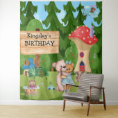 Persoonlijk Teddy Bear Picnic Village Wandkleed (In situ)