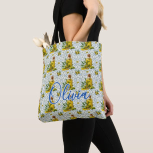 Persoonlijk Tegelmotief Olijven Tote Bag