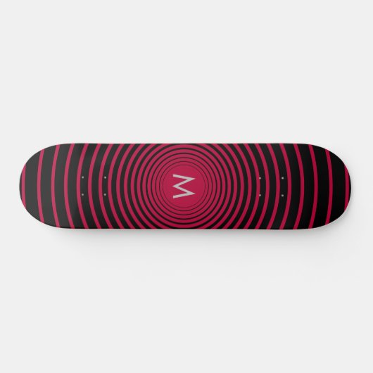 Persoonlijk tekenbord voor monogram - Uw kleur Persoonlijk Skateboard (Horizontaal)
