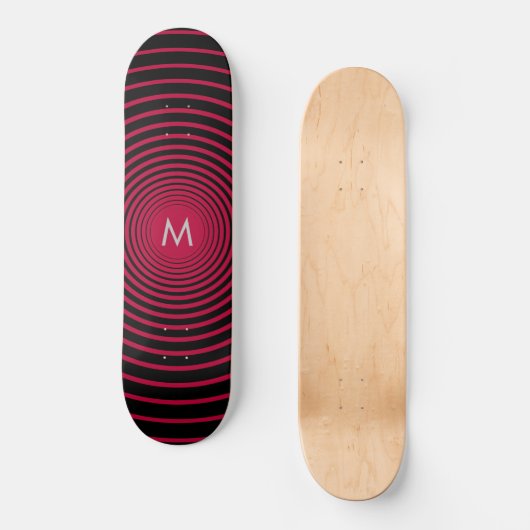 Persoonlijk tekenbord voor monogram - Uw kleur Persoonlijk Skateboard (Voorkant)