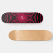 Persoonlijk tekenbord voor monogram - Uw kleur Skateboard (Horizontaal)