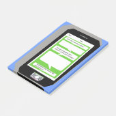 Persoonlijk telefoonberichtblok op Post It-notitie Post-it® Notes (Schuin)