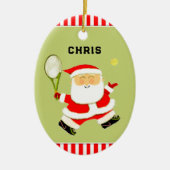 persoonlijk tennis cadeau keramisch ornament (Voorkant)
