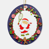 Persoonlijk tennis geschenk keramisch ornament (Links)