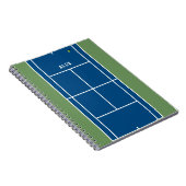 Persoonlijk tennis geschenk notitieboek (Rechterzijde)