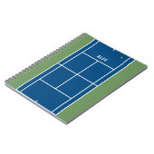 Persoonlijk tennis geschenk notitieboek (Linkerzijde)