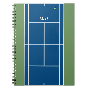 Persoonlijk tennis geschenk notitieboek