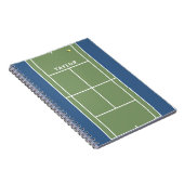 Persoonlijk tennis geschenkschrift notitieboek (Rechterzijde)