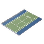 Persoonlijk tennis geschenkschrift notitieboek (Linkerzijde)