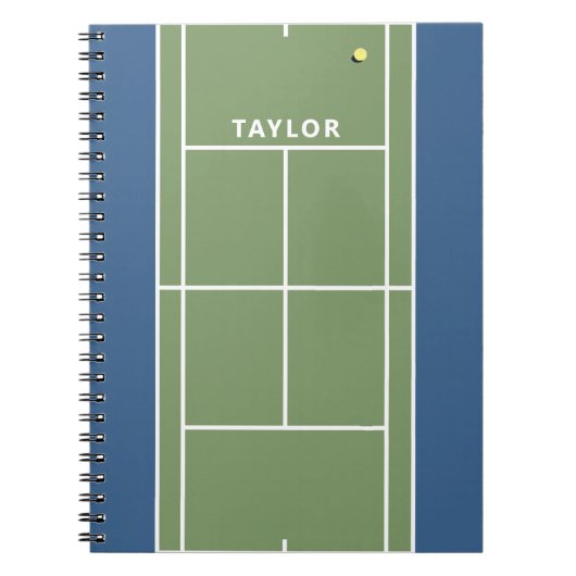 Persoonlijk tennis geschenkschrift notitieboek (Voorkant)