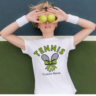 Persoonlijk Tennis T-shirt voor Meisjes met Strik 