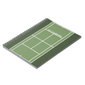 Persoonlijk tennisgeschenk notitieboek (Linkerzijde)