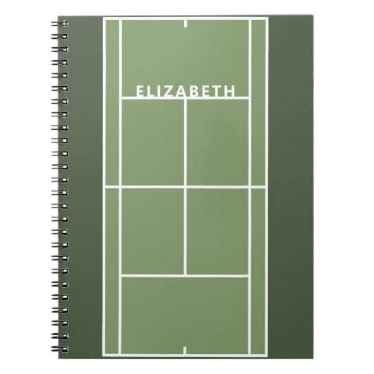 Persoonlijk tennisgeschenk notitieboek (Voorkant)