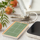 Persoonlijk tennisgeschenk sleutelhanger (Voorkant Rechts)
