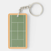 Persoonlijk tennisgeschenk sleutelhanger (achterkant)